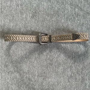 Guess Tan/Silver/Crystals Western Bling Belt